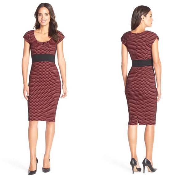 Tracy Reese Plenty Sonia jacquard sheath dress 12 - Picture 1 of 8